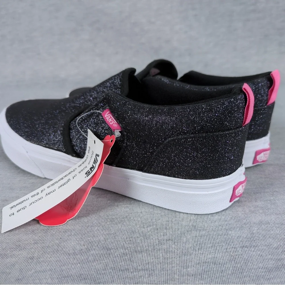 2x 👯♀️Host Pick⚡️Vans Asher Glitter Slip-on Shoes - Picture 7 of 16